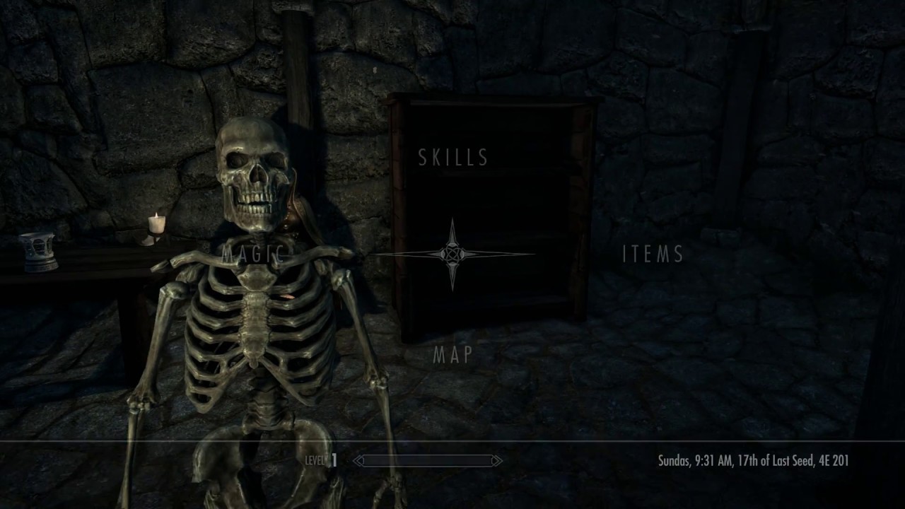 skyrim special edition skeleton